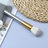 Brocha Grande Redonda para Rubor, Brocha para Contouring, Brocha de Maquillaje Dorada, Herramienta de Belleza, Brocha de Maquillaje Lista para Usar, Brocha para Iluminador