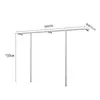 Prateleira de display para loja de roupas cabide de chão cabide de parede para roupas femininas roupas infantis cabide de parede em aço inoxidável cabide de parede com suporte lateral