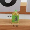 Mini botella pequeña de resina de simulación, botella de bebida en miniatura, material para carcasa de teléfono móvil DIY, joyería, señal de estacionamiento, luz nocturna