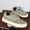 Zapatillas de Hombre de Gamuza Otoñales Vulcanizadas Tres Veces Zapatos de Hombre Simples Versátiles Mocasines de Moda Zapatos de Lona para Hombre