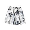 Camisa de estilo chino con costuras, traje de verano de talla grande, camisa holgada y elegante para hombre, pantalones cortos informales