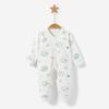 Mamelucos de Bebé Primavera, Otoño e Invierno Recién Nacido Ropa Interior de Algodón Puro Pijama con Broches en la Entrepierna para Hombres y Mujeres Ropa Cálida y Ropa para Gatear Ropa de Bebé