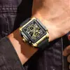 Lige/Lige Nuevo Reloj Deportivo Retro de Silicona Resistente al Agua Cuadrado con Calendario Reloj de Cuarzo