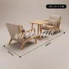 Sofá silla elegante de alta gama para cafetería, combinación de mesa redonda tipo hongo, combinación de mesa y silla para tienda de té con leche, fábrica de sofás sillas individuales