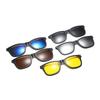 Novos óculos de miopia polarizada clipe magnético óculos de sol óculos de condução masculinos óculos de sol feminino com bolsa de armazenamento