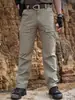 2026 Verano Hombres Transfronterizo Nuevo Versátil de Moda al Aire Libre Color Sólido Pantalones Deportivos Holgados Cargo Pantalones Largos Venta al por Mayor