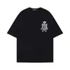 Camisa de Manga Corta Versátil para Parejas, Marca Trendy Transfronteriza 26S, Cromada, Resistente, Corte Holgado