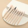 Set de 8 Mini Brochas de Maquillaje con Cerdas Suaves para Sombra de Ojos, Rubor, Polvo Suelto y Fijación de Maquillaje