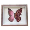 Marco de Foto Estéreo Hueco de Óleo de Flor Seca Mariposa Morada Regalo Hecho a Mano DIY para el Día de la Diosa para Novia Regalo de Flor Eterna