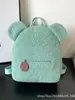 Mochila Acolchoada Bolsa Feminina Outono e Inverno Nova Estilo K Ins Super Popular Fofa Mochila com Orelhas de Urso Bolsa para Família de Meninas
