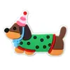 Sapatos de Cachorro Dachshund Desenho Animado Sapatos com Furo de Flor Acessórios Fofos Borracha Macia de PVC Removível DIY Sapatos de Jardim Acessórios de Fivela Decorativa