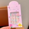 Celebridad de Internet Niños Niña Pequeña Pegatinas de Uñas Desmontables Dibujos Animados Lindas Autoadhesivas Pegamento de Gel Dulce Princesa Parche de Uñas