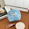 Nova Bolsa Simples Acolchoada de Bolinhas para Batom de Mão Bolsa de Cosméticos Bolsa Pequena de Armazenamento Porta-Moedas Mini Bolsa de Mão Portátil