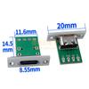 Base hembra USB 3.1 Tipo C con placa fija, interfaz de carga y datos, conector macho y hembra C, placa de prueba, inserción positiva y negativa a doble cara