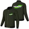 Jaqueta masculina azul esportiva plus size tendência comércio exterior zíper solta estilo punk motociclista logo de carro