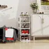 Zapatero simple desmontable de múltiples capas para entrada de casa, zapatero estrecho para pasillo, zapatero para dormitorio, zapatero para vivienda de alquiler