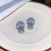 Pendientes Redondos Estilo Dongdaemun Coreano Aguja de Plata S925 Estilo de Uso Frontal y Trasero Pendientes Pequeños de Perla Estilo Chanel para Mujer Venta al por Mayor