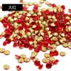 Venta al por mayor Vidrio de color Pedrería Redondo Cristal Imitación Diamante Checo DIY Accesorios de joyería Uña Diamante Fondo puntiagudo Comercio internacional Un Diamante