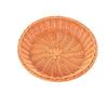 Cesta de Frutas tipo Ratán Plato de Dulces Cesta de Pan Snacks de Frutos Secos Verduras Tejida a Mano Plástico tipo Ratán Plato de Almacenamiento