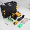 DW 2 hilos luz verde nivel pequeño portátil perforación automática de cables con soporte instrumento de lanzamiento de cables láser para exteriores 088