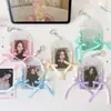 Portatarjetas de Cinta DIY Estilo Ballet Original Estuche Protector de Almacenamiento para Polaroid de 3 Pulgadas Colgante para Exhibición de Tarjetas