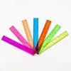 Regla de plástico transparente de color de 20 cm para estudiantes de primaria, regla de medición para dibujo de oficina, mayorista fabricante transfronterizo