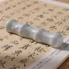 Piedra de tinta para olla caliente de cerámica, Plato de tinta, Caja de tinta, Lavador de tinta con tapa, Recipiente de tinta humectante de doble círculo, Especial para caligrafía, Uno de los Cuatro Tesoros del Estudio