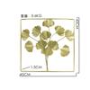 Luz dourada nórdica de luxo Ginkgo Leaf Wall Hanging Decorações de parede de folha de sala de estar Pendurado de parede criativo