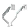 Soporte para monitor de computadora de doble pantalla de 13 a 32 pulgadas, soporte para monitor telescópico giratorio elevable