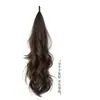 Peluca de coleta trenzada para mujer, varita mágica autoenrollable para coleta baja, esponjosa naturalmente, aumenta el volumen del cabello, el cabello largo se puede atar en una coleta alta