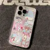 Amor Conejo Champiñón Adecuado para Funda de Teléfono Móvil Apple 16 15 14 13 Promax 17 Funda Espacial Transparente 17P