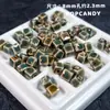 Flor de Cerámica Esmaltada con Cuentas Cuadrada Horno DIY Joyería Hecha a Mano Cuentas Sueltas Accesorios Accesorios Pendientes Pulsera Nuevo Chinoiserie