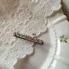 Pinza para el pelo de doble fila de diamantes de imitación avanzada y exquisita clip para la parte trasera de la cabeza clip para flequillo desordenado clip lateral Corea del Sur Dongdaemun