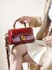 Bolso Pequeño Cuadrado Transfronterizo para Mujer 2025 Nuevo Bolso de Mano Rojo Bolso de Boda Tendencia de Moda Bolso Pequeño de Hombro Cruzado Venta al por Mayor