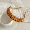 Nueva Diadema Antideslizante Vintage Dentada Transfronteriza de Amazon para Lavarse la Cara, Peinar el Cabello y Usar con Gafas, Versátil Diadema para la Frente para Mujeres