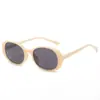 Nuevas Gafas de Sol Ovaladas Retro Versátiles Estilo Callejero Coreano Moda Personalidad Ins Unisex Tendencia Gafas de Sol con Montura Blanca