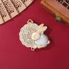 Dinastía Song Brocado Palacio Lunar Conejo de Jade Colgante Accesorios DIY Estilo Antiguo Hanfu Qipao Broche Retro Base para Colgante Venta al por Mayor