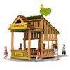 Comunidad de Jardín de Niños Tobogán Combinado Grande de Madera para Exterior Marco de Escalada de Madera Maciza Combinado Tobogán Combinado Educativo para Niños