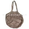 Bolsa de red grande con forro de bloques de color, moderna bolsa de hombro para colgar, bolsa de compras de viaje, bolsa tejida portátil y gruesa, bolsa de malla de algodón