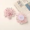 Francés Delicado y Romántico Lunares Plisado Organza Rosa DIY Accesorios para el Cabello Hechos a Mano Zapatos Bolsos Accesorios de Ropa Accesorios