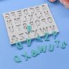 Molde de silicone de letras para assar DIY molde de bolo