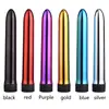 Vibrador Electroplateado de 7 pulgadas Varita de Masaje de 7 pulgadas Dispositivo de Inserción para Masturbación Femenina Productos para Adultos Silencioso