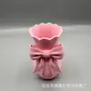 Suministro Exclusivo Transfronterizo de Jarrón de Flores Estilo Nórdico Impreso en 3D, Decoración con Flores Secas, Maceta de Escritorio para el Hogar, Jarrón con Lazo