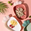 Plato de fruta de plástico con forma de zanahoria, estilo nórdico, moderno, para el hogar, para sala de estar, creativo, para aperitivos, postres, pasteles y frutos secos.