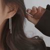 Espumante Avançado Ear Studs Brilhando Estrela Cadeia Borla Brincos Longos Moda Elegante Brincos Femininos
