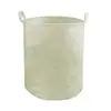 Venta al por mayor del fabricante Cesta de lavandería sucia de tela Caja de almacenamiento plegable Cesta de lavandería de algodón y lino Almacenamiento de ropa