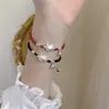 Pulsera de gato hellokitty de Plata Pura 999 Hello Kitty fresa Ágata de Cristal pulsera regalo para pareja hombres y mujeres