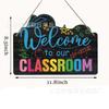Colgante de Fotos Escolares para Niños Transfronterizos Impresión Creativa Pizarra de Mensajes para Escritura Escolar Estudiante Pizarra Escolar Amazon