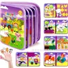 Libro de actividades exclusivo transfronterizo de fieltro para la educación temprana infantil, emparejamiento cognitivo, material didáctico resistente al desgarro, juguete de tela no tejida para armar