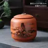 Tetera China de Barro Morado Grande Sellada a Prueba de Humedad Cerámica Arena Morada Olla Almacenamiento Pu'er Hogareña Tetera de Té Negro Cerámica Morada